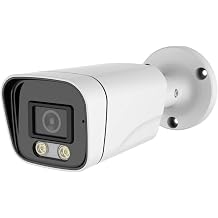 5MP Bullet TVI CCTV Security Analog Camera, 2.8mm Lens, 100  Wide Viewing Angle Outdoor Camera, 4 in 1 Quadbrida HD-CVI/TVI/AHD/CVBS, Full Metal, DVR Only