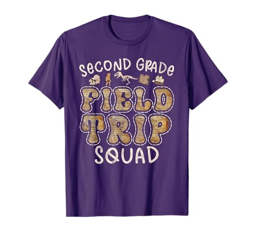 2nd Grade History Museum Field Trip Squad Teacher Student T-Shirt