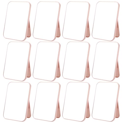 Kifmurase espejos de maquillaje rosa rectangular pack 12