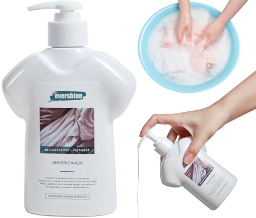 Image of Lingerie Detergent - Double Concentrated, Lady Scented, Delicate Underwear Cleaning Liquid - 10.14 Fl Oz (1,Orange&Lily)