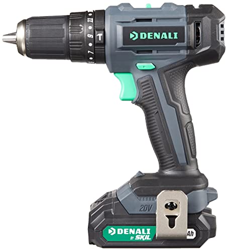 Amazon Brand - Denali By Skil 20V Cordless Hammer Drill Kit With (2) 2.0Ah Lithium Batteries And Charger #TOP1