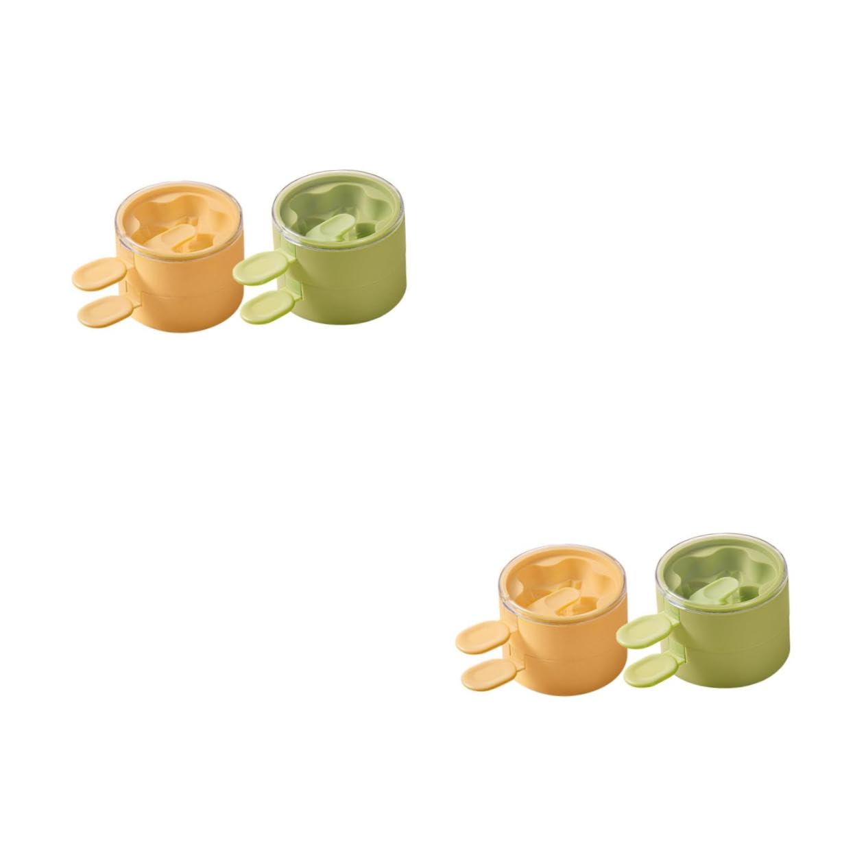 PRETYZOOM 4 Ensembles Moule à Glace Moule Esquimaux Silicone Pour Crème Glacée Gel De Silice