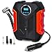 Produktbild Portable Air Compressor für Autoreifen, Digital Tire Inflator, 12V DC Kompressor Reifen-Inflatoren, Luftreifen-Pumpe, mit NotLED-Taschenlampe für Autos, Motorräder, Fahrräder, Ballons