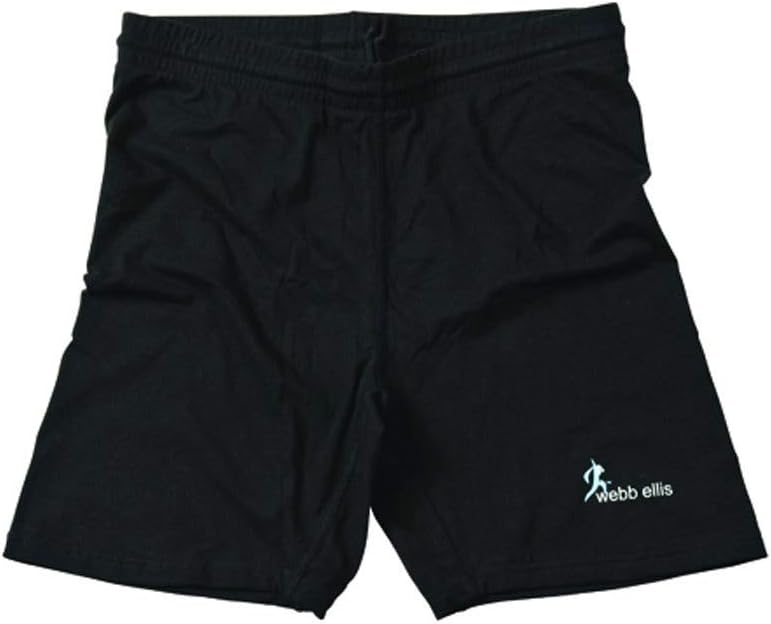 Webb Ellis Cotton Lycra Power Shorts Senior [Black] - 2X-Large
