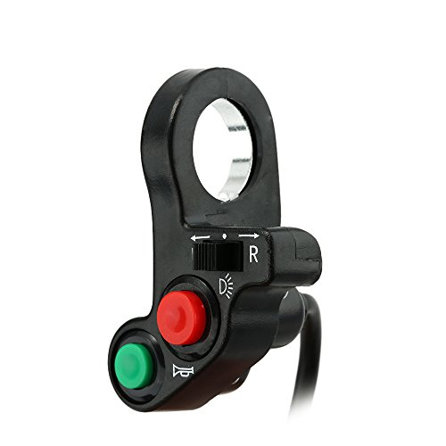 mewmewcat 3 em 1 farol/sinal de mudança de direção/interruptor ON-OFF de 2,2 cm de diâmetro guiador