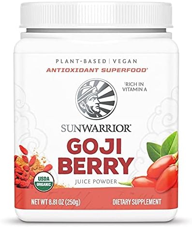 Organic Goji Berries Powder Red Superfood 100% Non GMO & Vegan Antioxidant Made with Completely Raw Natural Berry