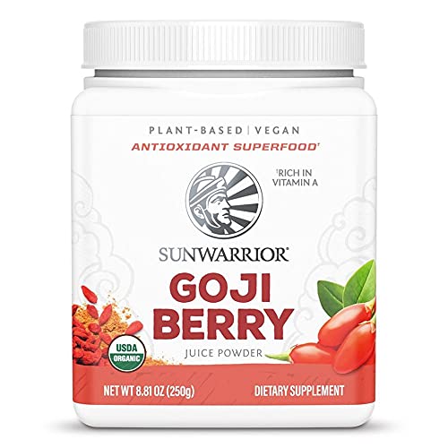 Organic Goji Berries Powder Red Superfood 100% Non GMO & Vegan Antioxidant Made with Completely Raw Natural Berry
