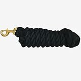 Intrepid International Heavy Duty Cotton 10 Foot Lead Rope with Brass Snap