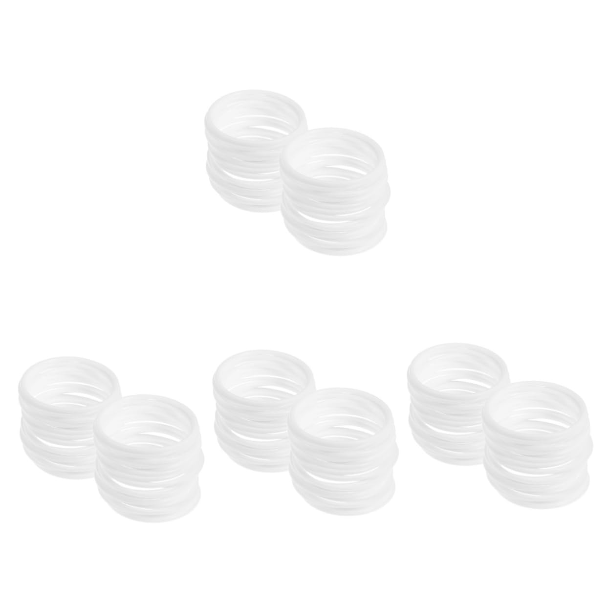 Amosfun Aros De Plastico Pequeños 120 Piezas Accesorios para Atrapasueños Aro De Bordado Aros Atrapasueños Tapas De Botellas Elaboración De Anillos Lámina Aros De Acrílico para Plato Bol El Plastico