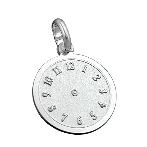 Colgante de reloj de plata 925 para niños que no causa alergias cutáneas
