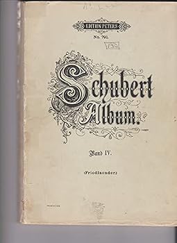 Sheet music vocal SCHUBERT Album Band 4, Edition Peters 791 Book