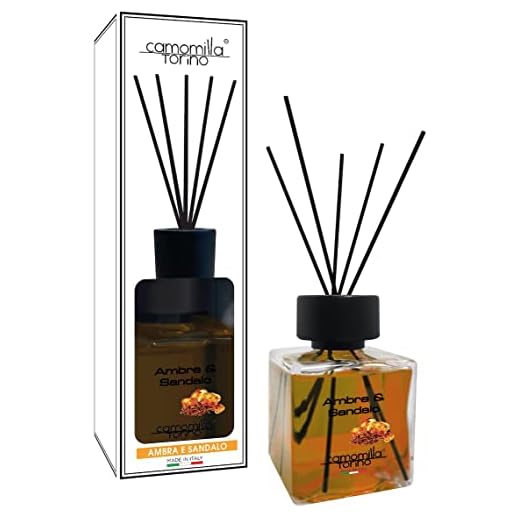 Diffusore profumo per ambienti cubo 500 ml. 12 Fragranze Italy (Ambra e Sandalo)
