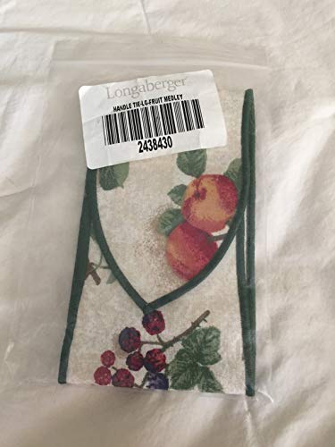Longaberger Large Handle Tie in Fruit Medley Fabric