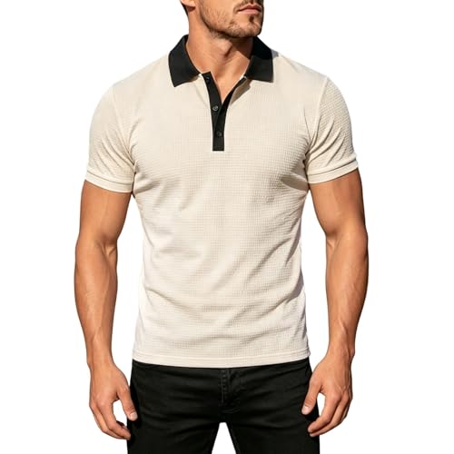 Chemise de sport pour homme coupe droite respirante à motif côtelé