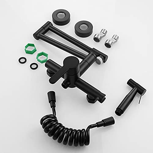 Robinet mural laiton noir de qualité supérieure Kpot à bec orientable - 7