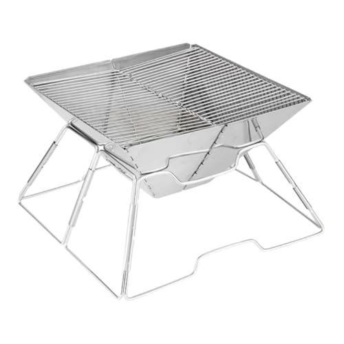 DEARMAMY Portable Folding Camping Grill Wear-resistant Outdoor Barbecue Grill Lightweight