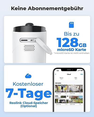 Reolink 2K Solar Überwachungskamera für Außenbereiche