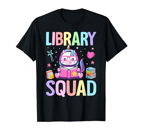 Library Squad, lectora de libros, chica bibliotecaria amante de los libros Camiseta