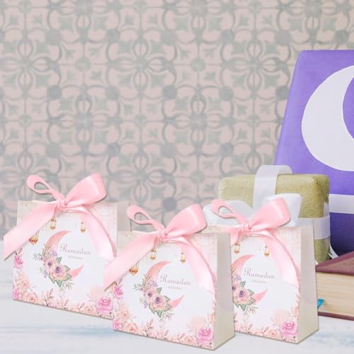 Boîtes À Dragées Ramadan et Boîtes à Bonbons Eid Mubarak en Carton Rigide - 4