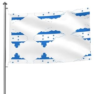 Xlewsieu Black-48 Honduras Flagge 15,7 x 2,4 m