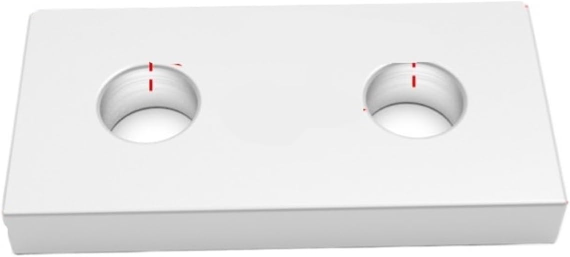 1 Piece Vertical Angle Connector Aluminum Mounting Reinforcement Plate 1515 2020 2040 3030 4040 Link End Parallel Vertical Joint Connection(2550-8 Hole)