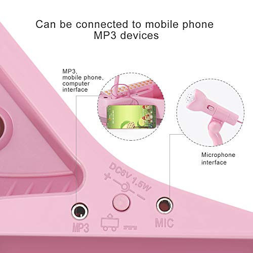 Conomus 31 Keys Piano Keyboard Toy For Kids, Birthday Gift For 1 2 Year Old Girls，Pink Musical Piano Toy For Toddlers With Microphone And Stool #TOP3