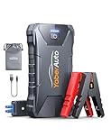 Avviatore di emergenza, YaberAuto 5000A Booster Avviamento Auto 13800mAh, Avviatore Batteria Auto/Moto per 12V Veicoli a Motore (8.5L Benzina/6.5L Diesel), Avviatore Emergenza con Torcia