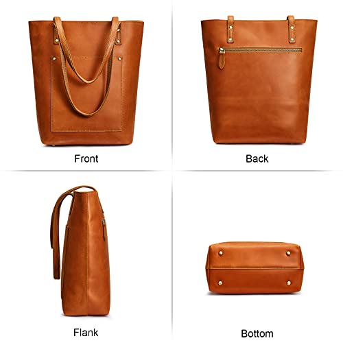 Bolso Tote de Cuero S-ZONE para Mujer miniatura 6