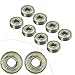 608ZZ (ABEC-11) Stainless Steel Bearings for Skateboard, Scooter, and Roller Wheels, High Speed, Double Sealed Dust Cover, Silver, 10-Pack（8）