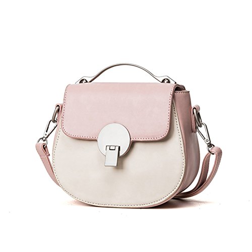 Sac de messager rose au style joker couleur et bandoulière amovible