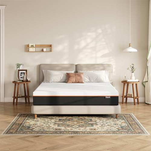 Vesgantti Schaummatratze, ergonomische Matratze Gel-Memoryschaum Matratze mit Abnehmbarer Bezug, Härtegrad H2 & H3 Öko-Tex Zertifiziert (weiß-20CM, 90 x 200cm)