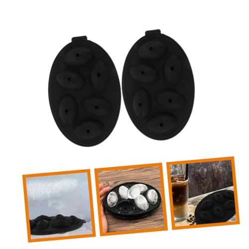 Molde de silicona para cubitos de hielo rugby, 2 piezas miniatura 7