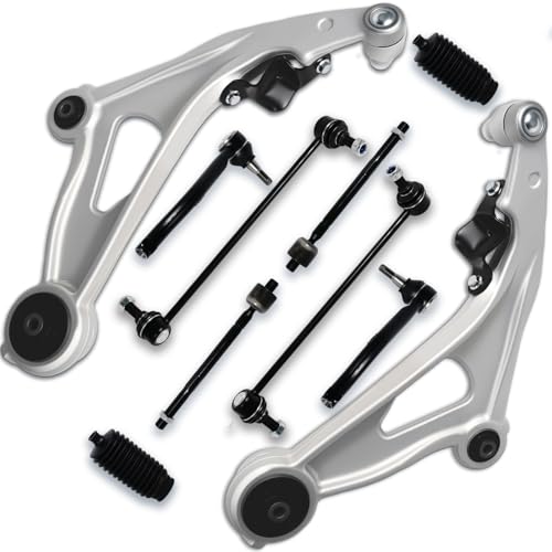 SegurVelo 10PC Front Lower Control Arm Suspension Kit for Nissan 2013–2020 Pathfinder, for Infiniti 2013 JX35, 2014–2020 QX60 – Replaces OE# K623063 K623064 K750094 K750095 ES801265 ES801266 EV801209