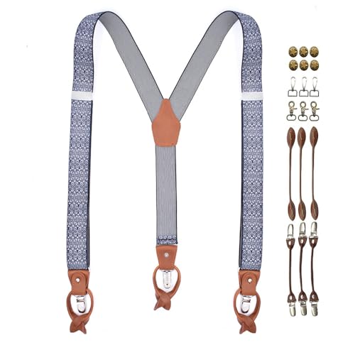 Juego de tirantes unisex ajustables BaronHong con accesorios universales para todo tipo de pantalón