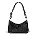 Burkburg Rhinestone Bag Chic Evening Handbag Shiny Mini Handle Purse Chain Shoulder bag for Women, Black
