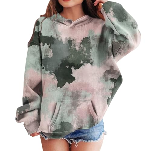 GOFULY Camo Hoodies Y2K Girls Oversized Long Sleeve Sweatshirts For Girls 14-16 Hooded Fashion Fall Toddler Hoodies Boys Pink 9-10 Years Back To School Clothes For Teen Boys