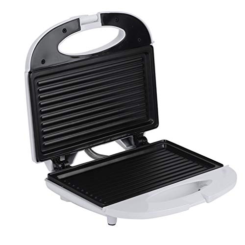 Omabeta Multifunction Electric Mini Sandwich Bread Maker Sandwich Toaster Bread Maker Grill Panini Breakfast Machine Baking Pan Kitchen Accessory with Non-Stick Plates, LED Indicator Lights