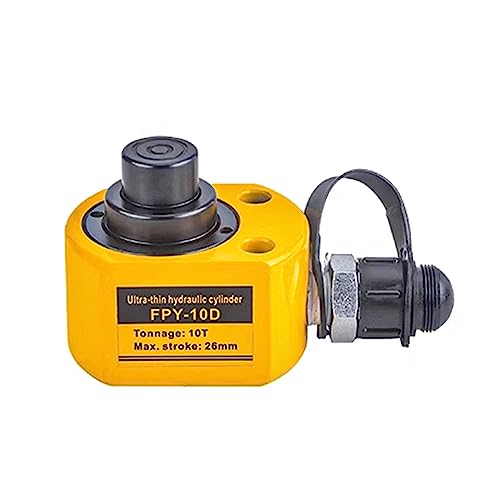 Image of 10T 26mm /1.0 inch Stroke Hydraulic Cylinder Low Profile Jack Multi-Section Ram Jack Lifting Cylinder for Machinery Ship Bridge Construction