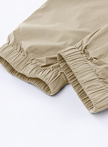 Jmierr Men's Joggers - Casual Drawstring Cotton Tapered Sweatpants Stretch Cargo Pants For Men, Us 40(2Xl), Khaki #TOP6