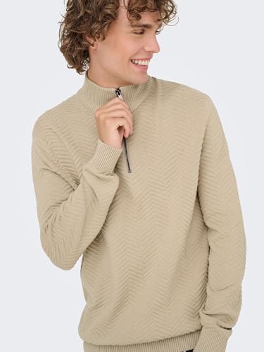 Pull Onsmace Herringbon Half Zip pour en finir avec le froid
