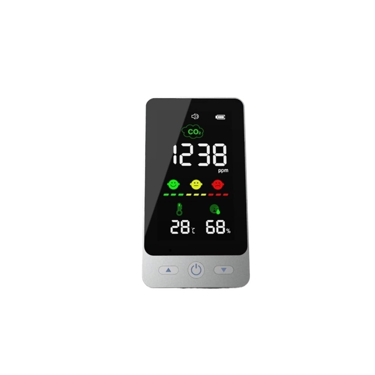 Amrttwy One Color Natural Gas Detector， Carbon Dioxide Detector Co2 Detection Air Quality