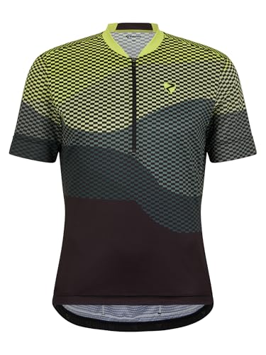 Ziener Nemic - Maillot de Ciclismo para Hombre, de montaña, de Carreras, Transpirable, de Secado rápido, elástico, Manga Corta, Color Negro, Talla 60
