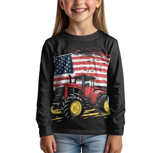 Image of Uourmeti Long Sleeve Tops for Boys Graphic T Shirts Teen Girls Active Pullover Tees