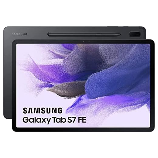 SAMSUNG Galaxy Tab S7 FE - Tablet de 12.4" (WiFi, RAM de 6GB, Almacenamiento de 128GB, Android) - Color Negro [Versión española]
