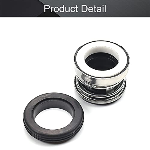 Othmro 15 mm ID Legierung Kunststoff mechanische Wellendichtung Ersatz 104–15 Wellendichtung für Pumpenschaft, Wasserpumpen, Schaft, mechanische Abdichtung für Schwimmbäder, Spa-Pumpen