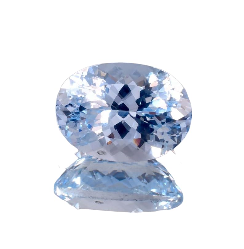 Aigue-marine naturelle 6x8mm pour créer votre propre bague ou pendentif DIY