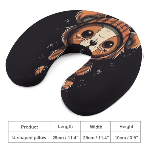 Almohada cuello U espuma viscoelástica 30 x 25 cm miniatura 2
