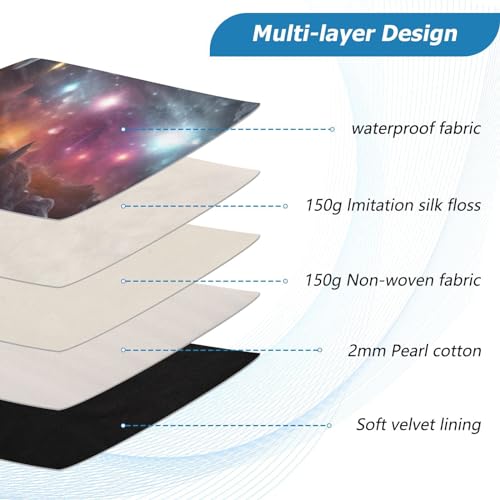Funda para laptop 13-14 pulg impermeable con diseño Starry Night Cave miniatura 4