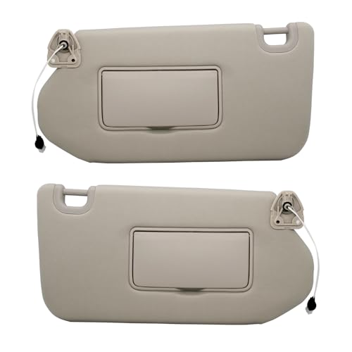 NHILES Left & Right Sun Visor with Lamp & Mirror for Nissan Pathfinder & Infiniti QX60