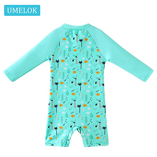 Image of UMELOK Baby Girl Swimsuit Infant UPF 50+ Bathing Suit Size Months